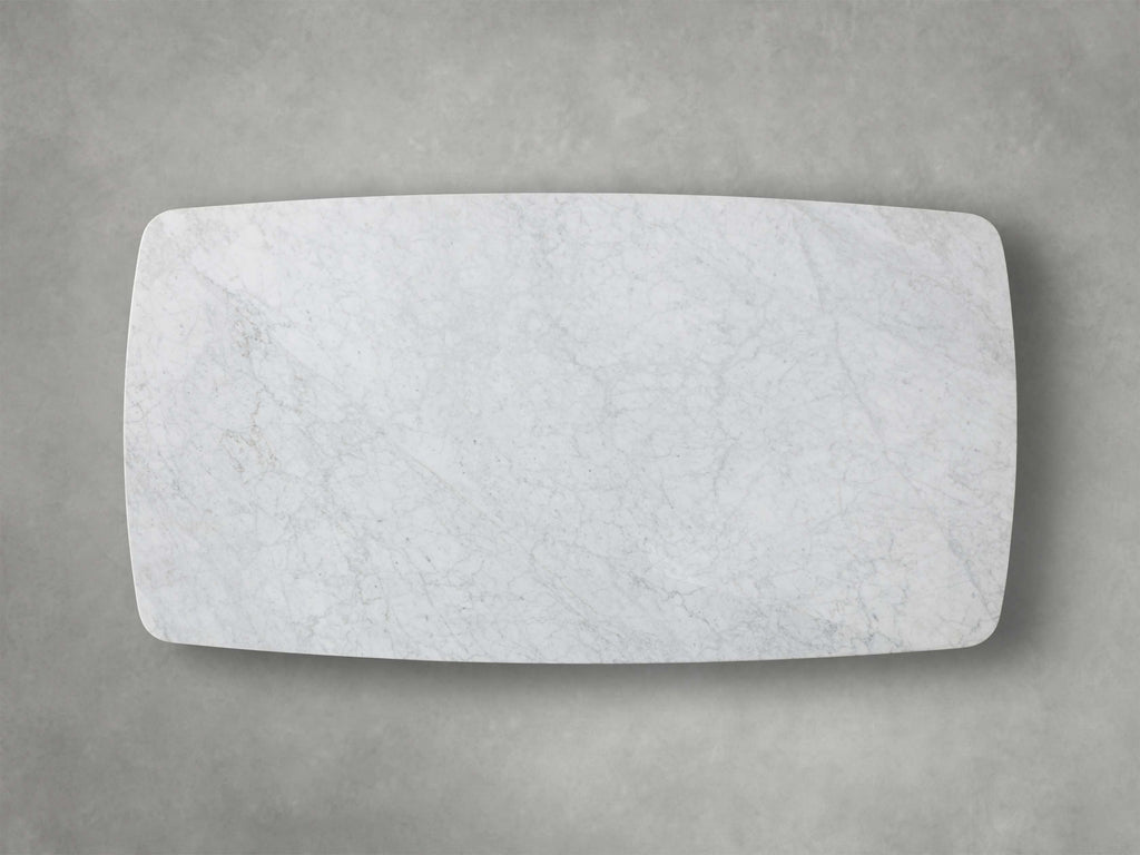 Saint Germain Stone Top Coffee Table with Brass Clement Base