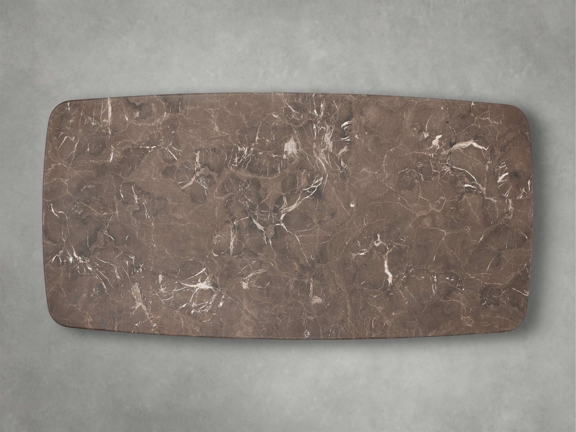 Saint Germain Stone Top Coffee Table with Wood Clement Base