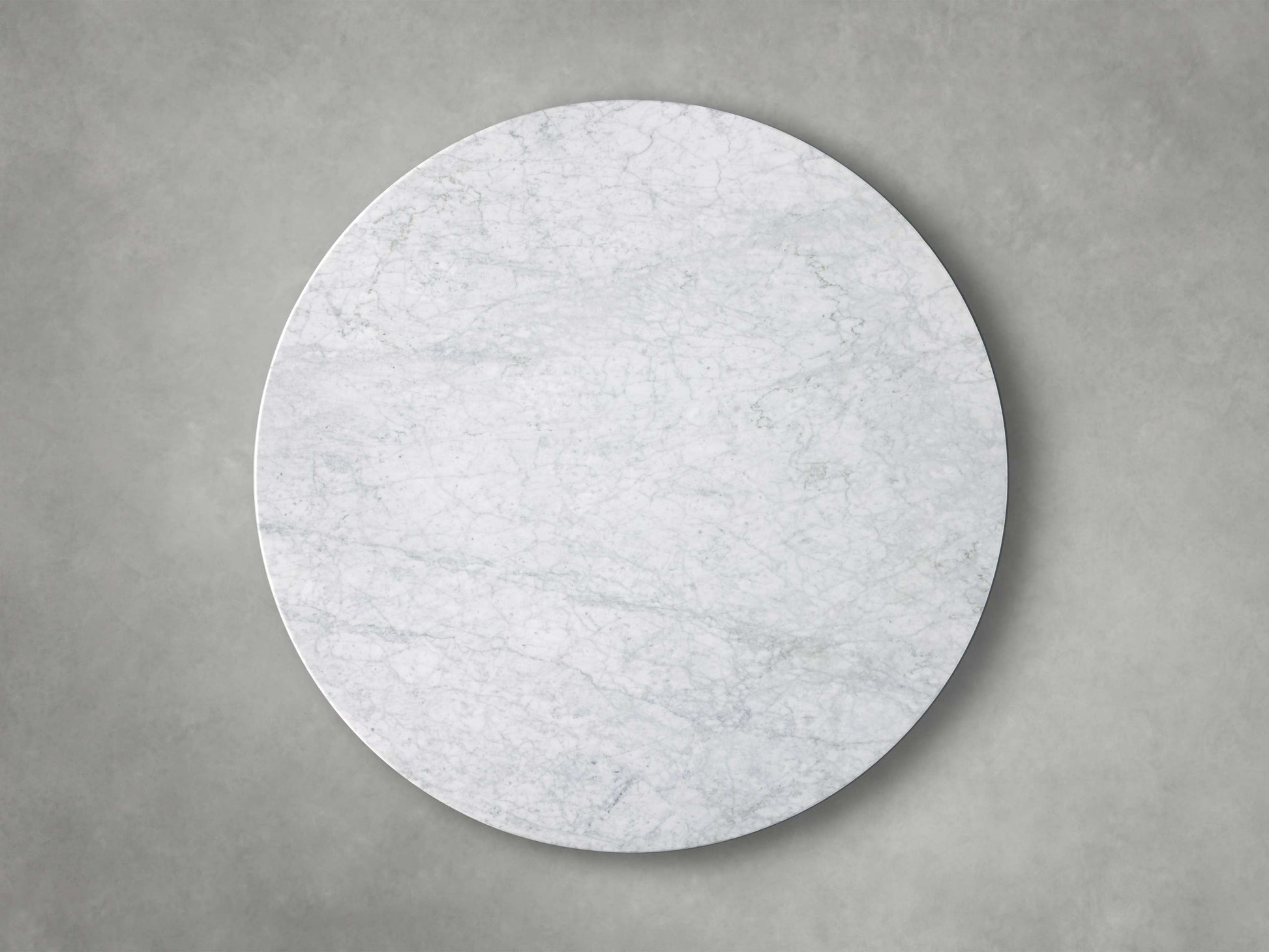 Saint Germain Round Stone Coffee Table with Dauphine Base