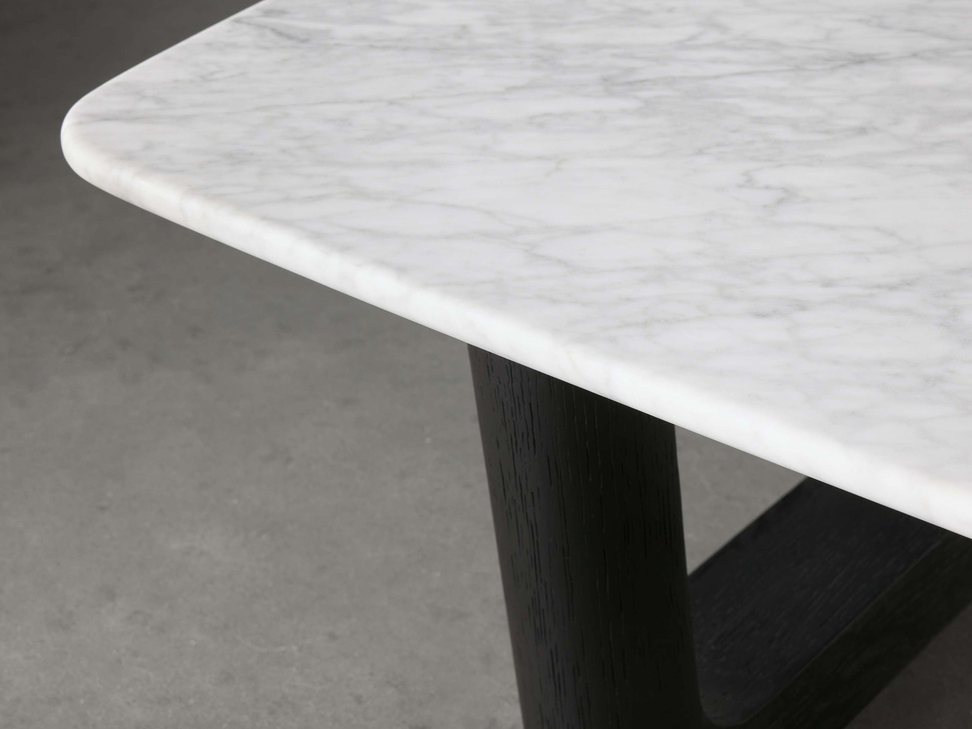 Saint Germain 72" Coffee Table with Rennes Base and Carrara Top