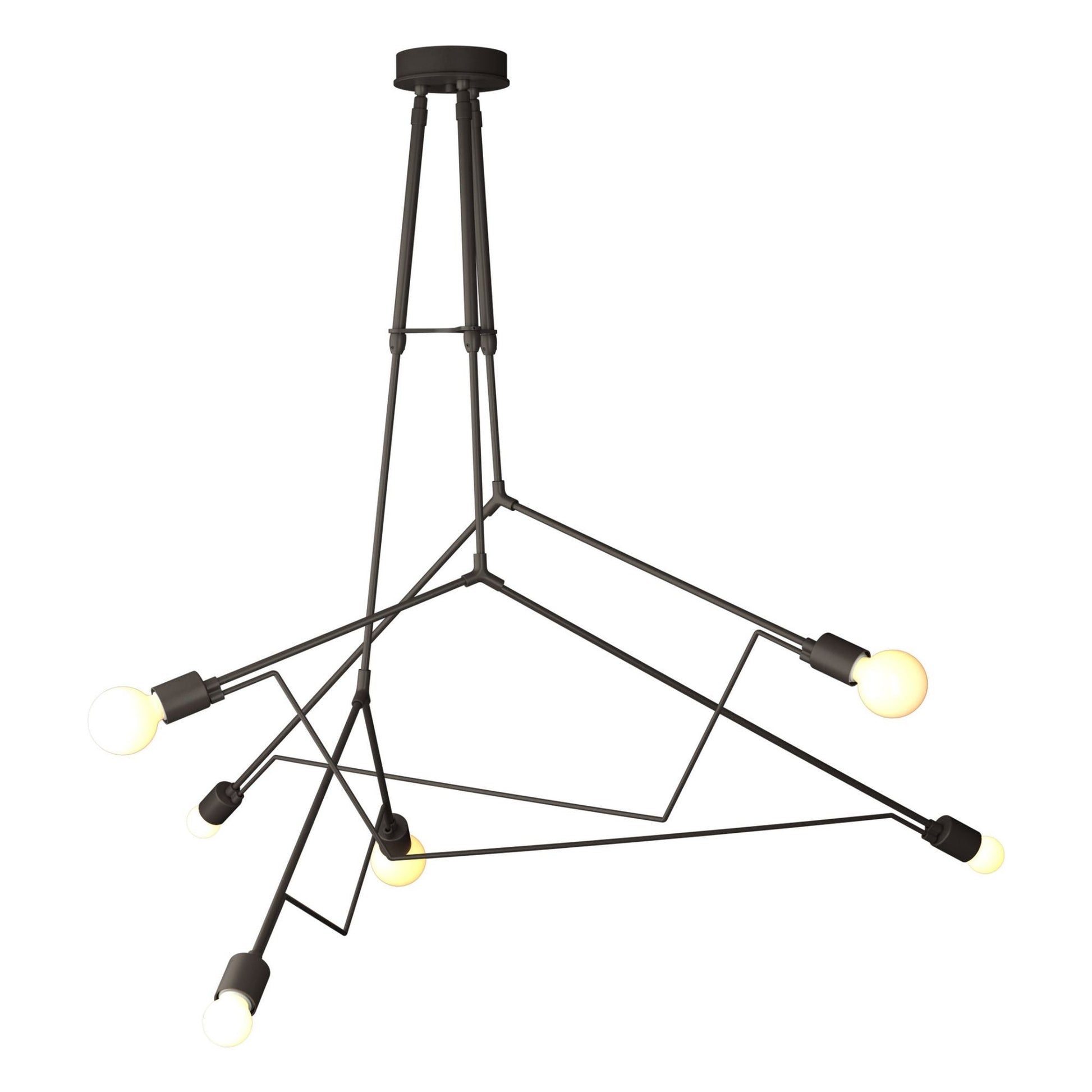 Divergence Outdoor Pendant 6-Light in Coastal Dark Smoke