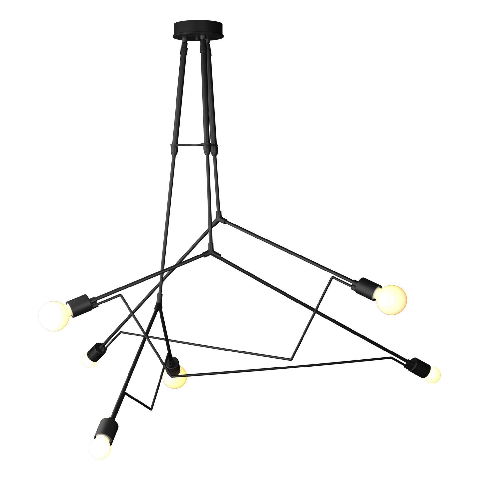 Divergence Outdoor Pendant 6-Light in Coastal Black