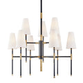 Bowery 9-Light Chandelier in Aged Old Bronze 34L x 34W x 31H