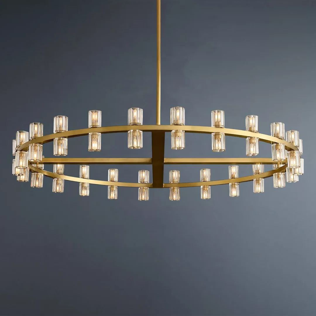 Arcachon Wine Cup Led Round Chandelier 48"