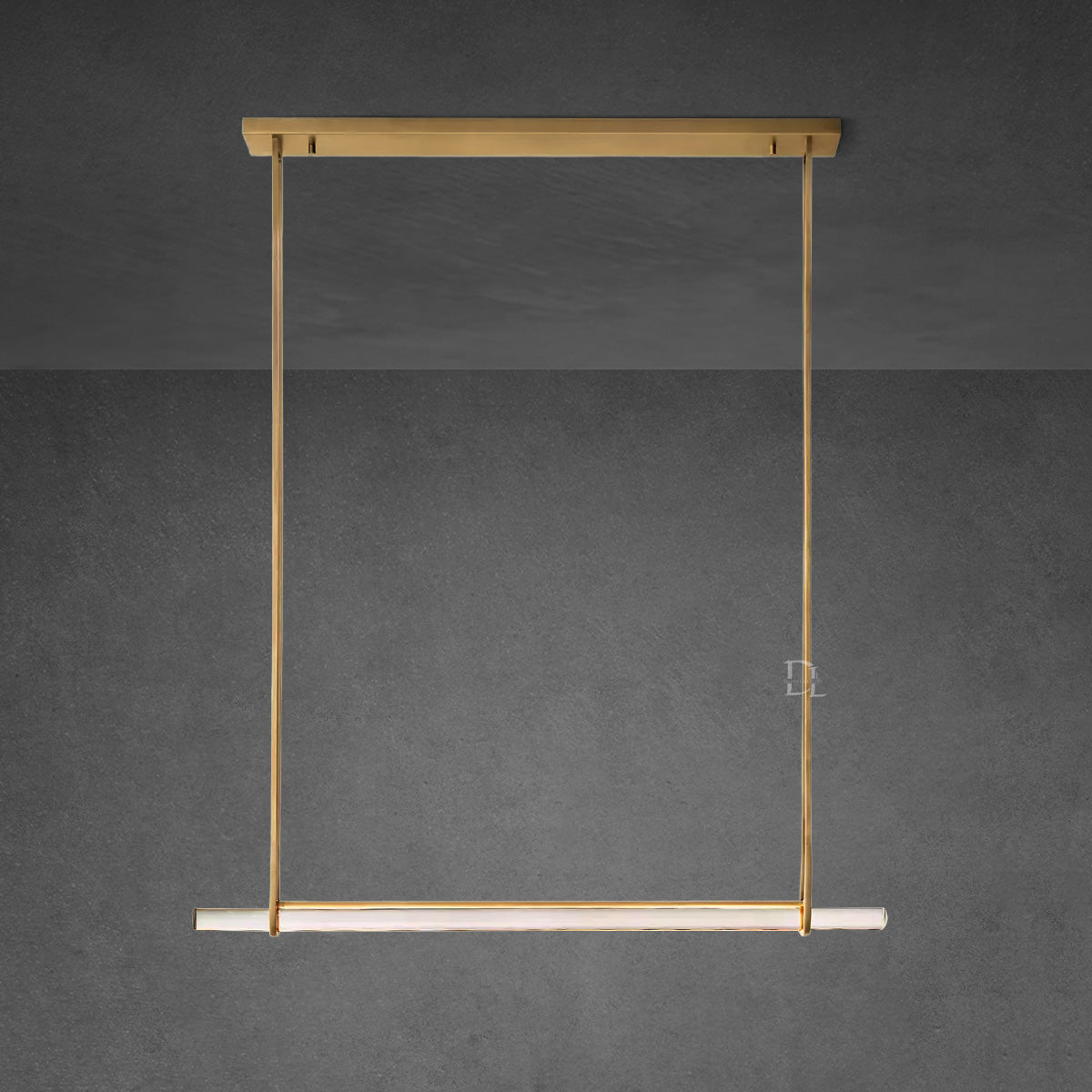 Aerie Crystal Single Bar Linear Chandelier 60"