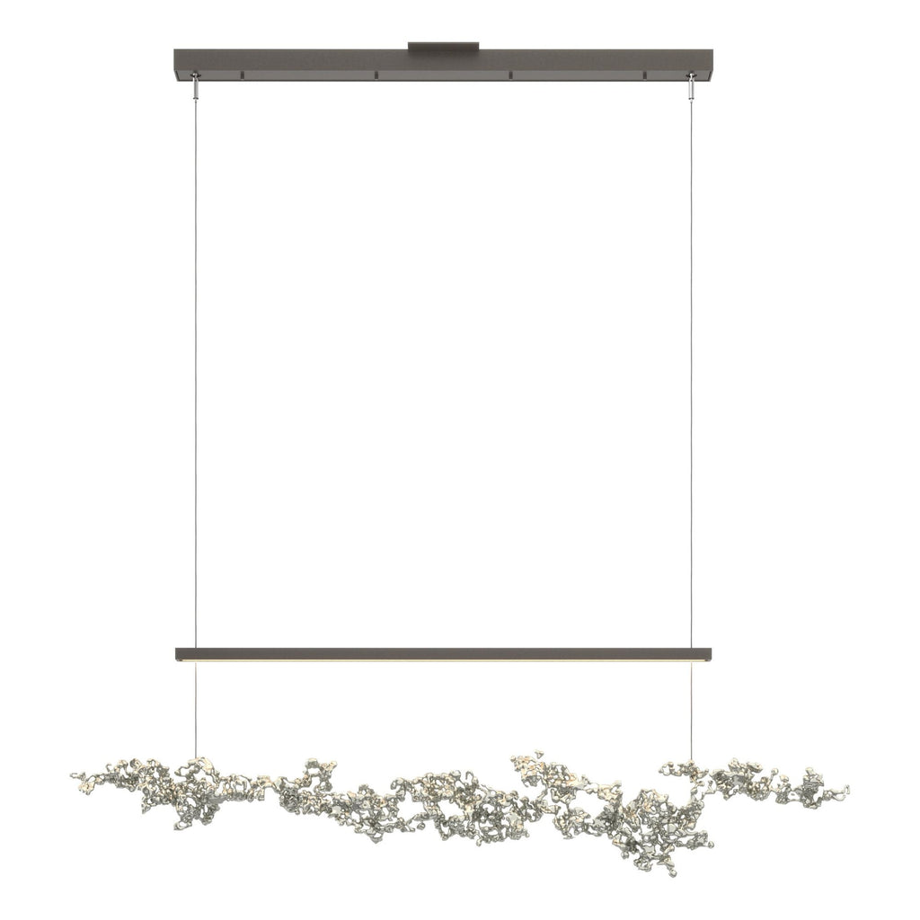 Coral LED Pendant Sterling Accent LED in Dark Smoke