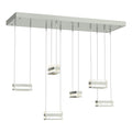 Stacks 6-Light LED Pendant LED Clear Glass (ZM) in Sterling