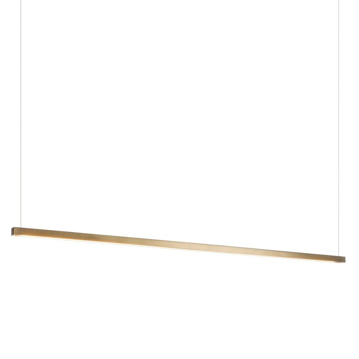 Ingot LED Pendant LED in Modern Brass
