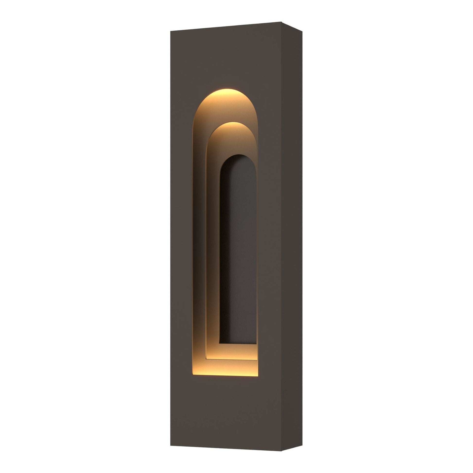 Procession Arch Small Outdoor Sconce 2-Light Coastal Oil Rubbed Bronze Accent in Coastal Dark Smoke