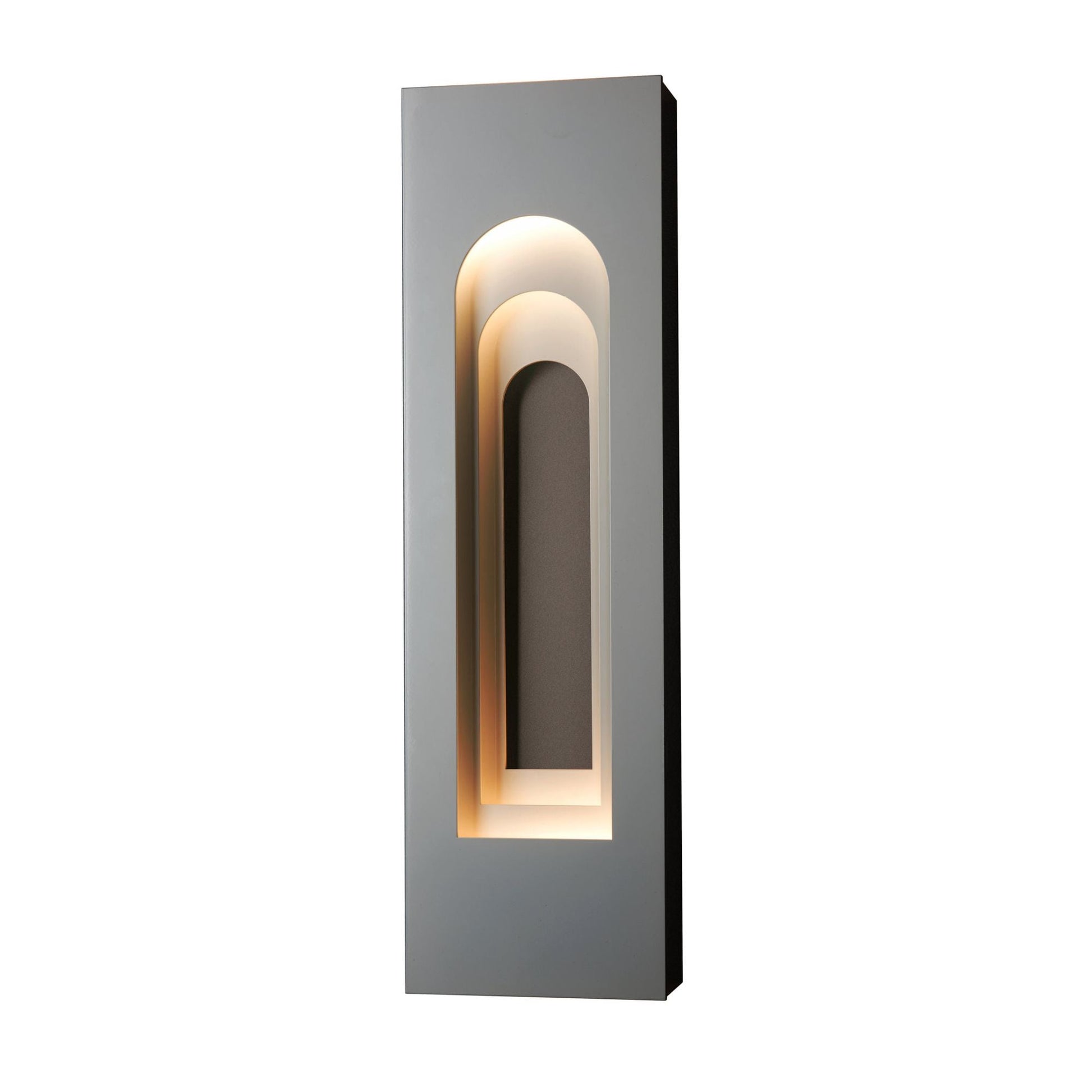 Procession Arch Small Outdoor Sconce 2-Light Coastal Oil Rubbed Bronze Accent in Coastal Burnished Steel