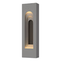 Procession Arch Small Outdoor Sconce 2-Light Coastal Dark Smoke Accent in Coastal Burnished Steel