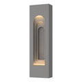 Procession Arch Small Outdoor Sconce 2-Light Coastal Burnished Steel Accent in Coastal Burnished Steel