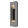 Procession Arch Small Outdoor Sconce 2-Light Coastal Black Accent in Coastal Burnished Steel
