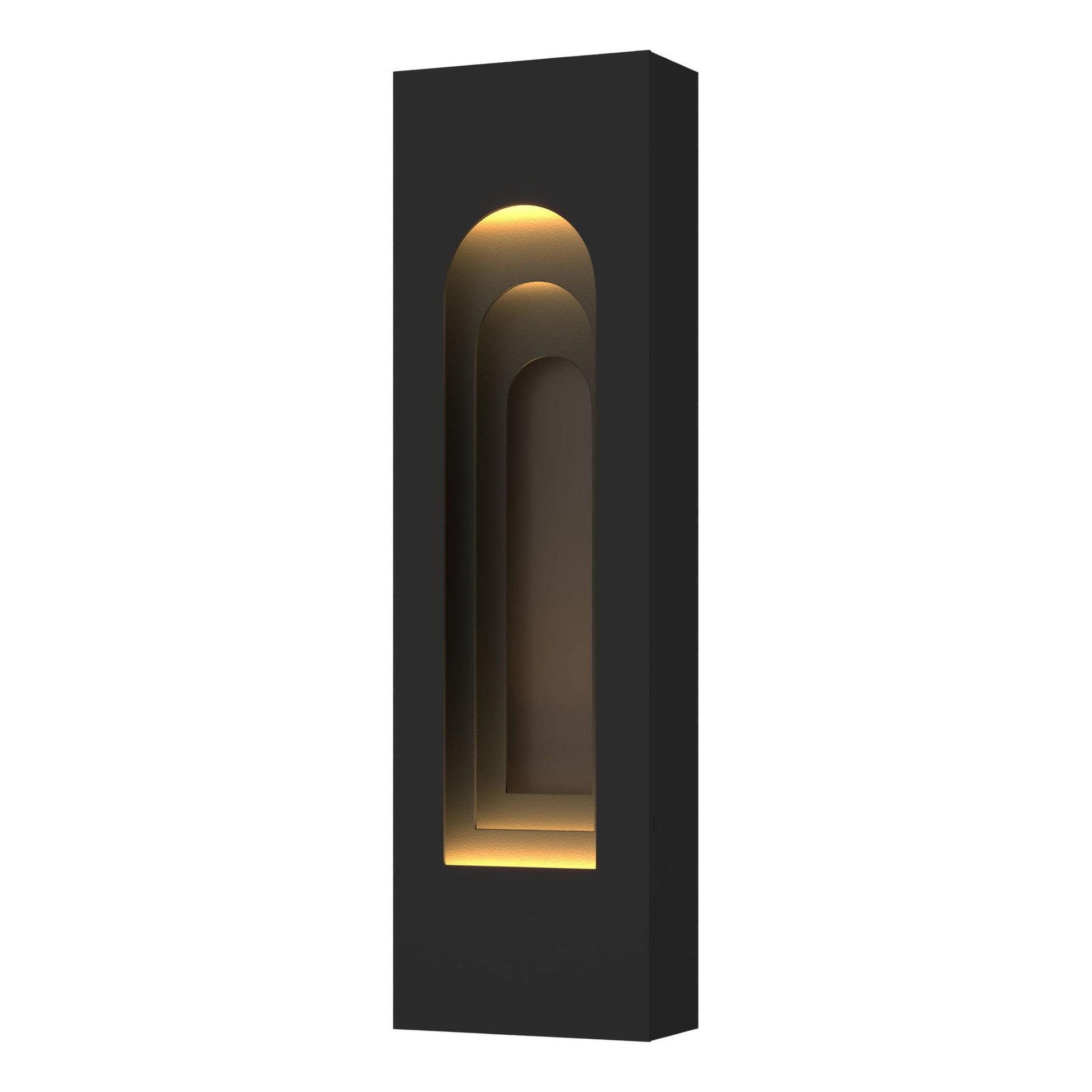 Procession Arch Small Outdoor Sconce 2-Light Coastal Dark Smoke Accent in Coastal Black