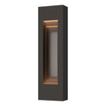 Procession Small Outdoor Sconce 2-Light Coastal Burnished Steel Accent in Coastal Oil Rubbed Bronze