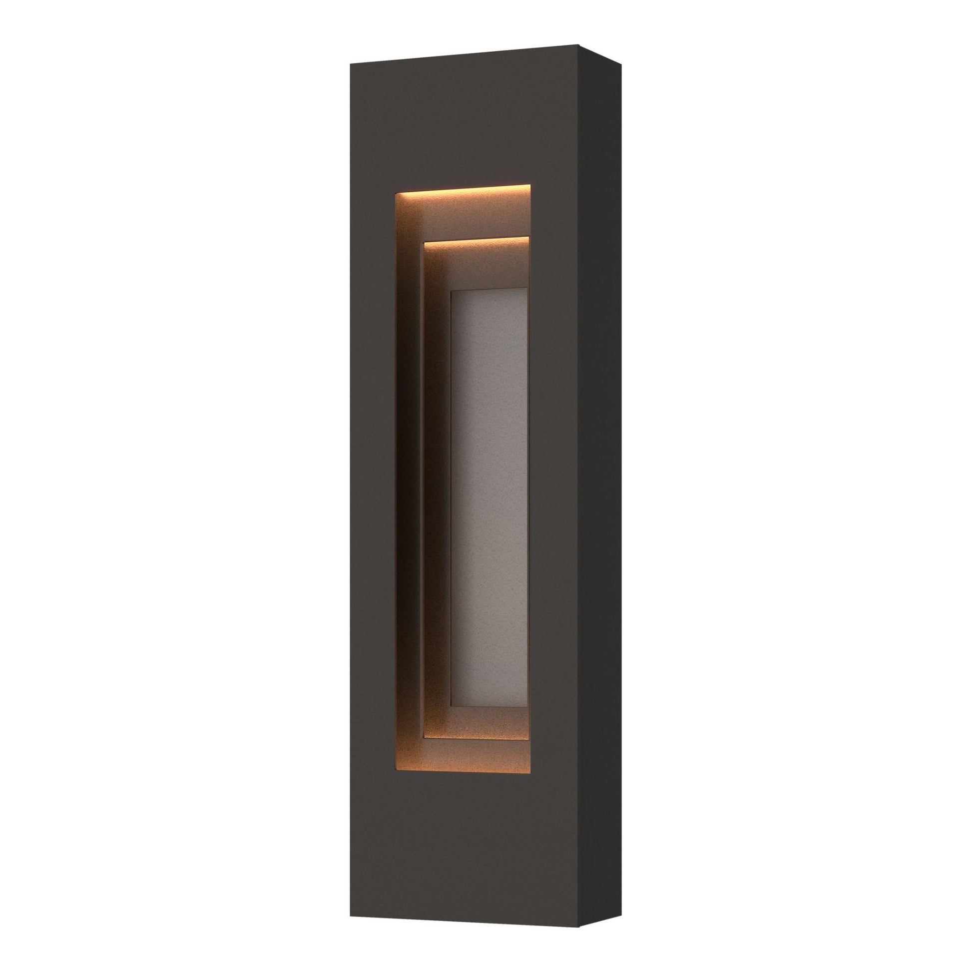 Procession Small Outdoor Sconce 2-Light Coastal Burnished Steel Accent in Coastal Oil Rubbed Bronze