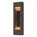 Procession Small Outdoor Sconce 2-Light Coastal Black Accent in Coastal Dark Smoke