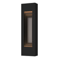Procession Small Outdoor Sconce 2-Light Coastal Burnished Steel Accent in Coastal Black