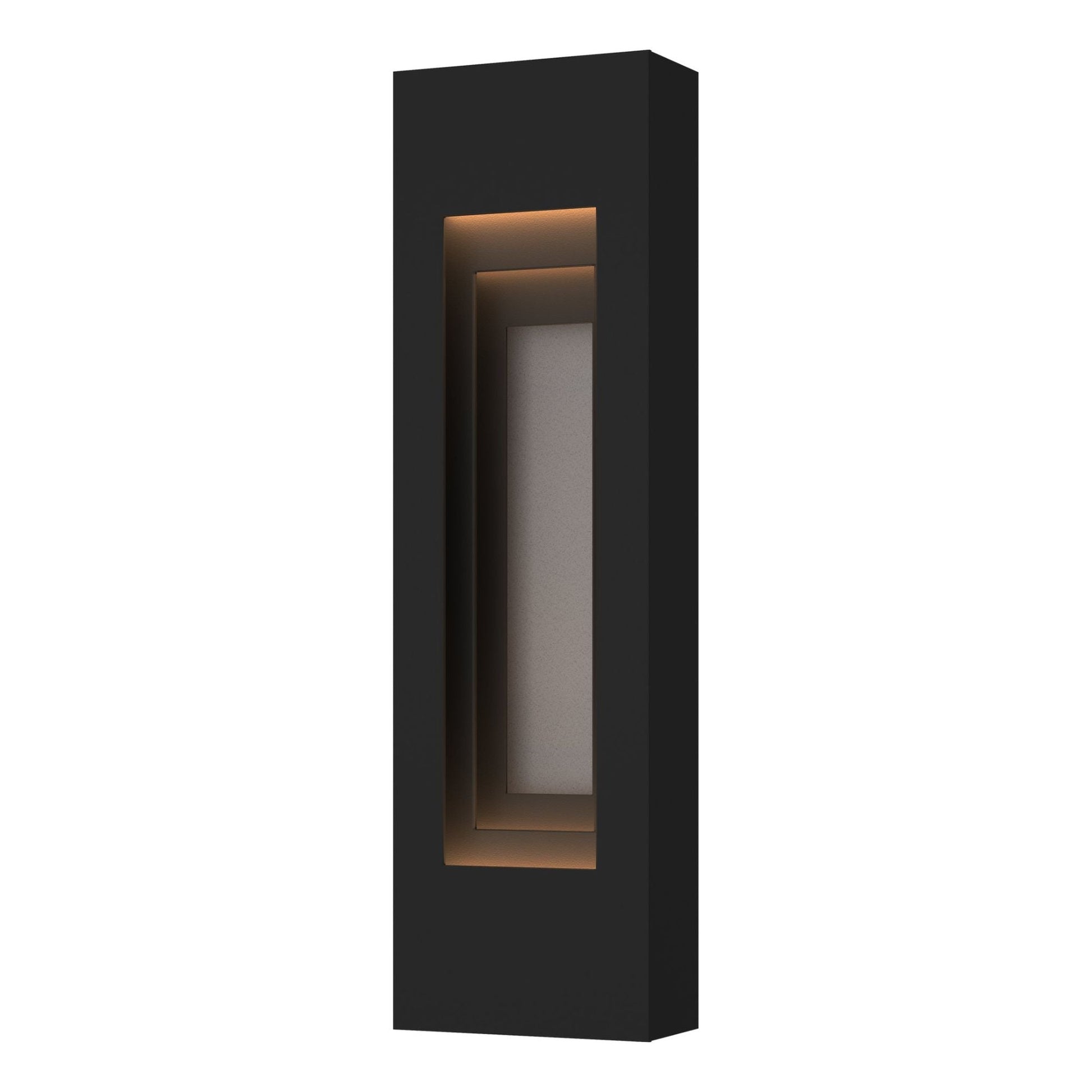 Procession Small Outdoor Sconce 2-Light Coastal Burnished Steel Accent in Coastal Black