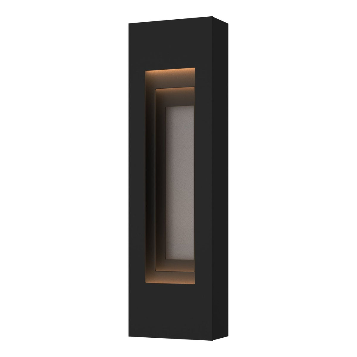 Procession Small Outdoor Sconce 2-Light Coastal Burnished Steel Accent in Coastal Black