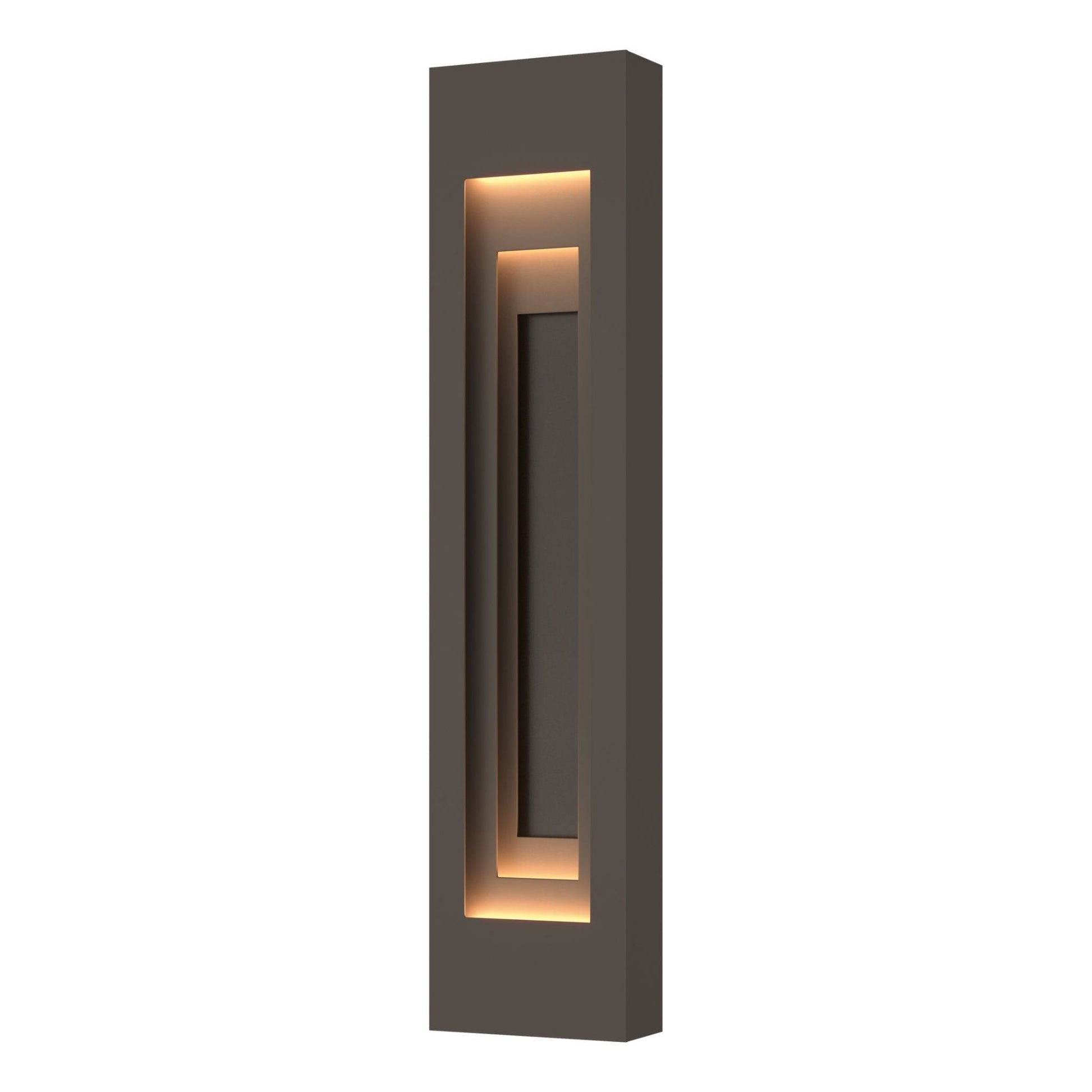 Procession Large Outdoor Sconce 2-Light Coastal Oil Rubbed Bronze Accent in Coastal Dark Smoke