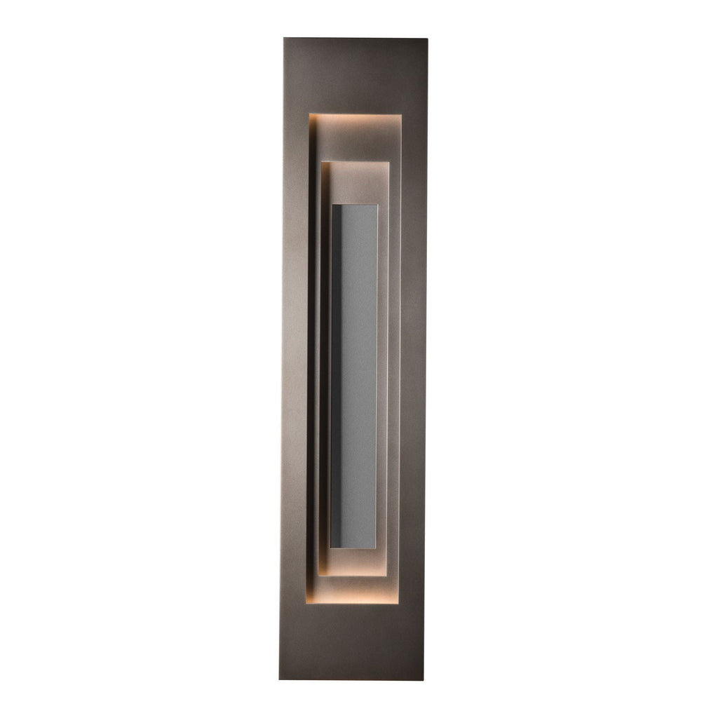 Procession Large Outdoor Sconce 2-Light Coastal Burnished Steel Accent in Coastal Dark Smoke