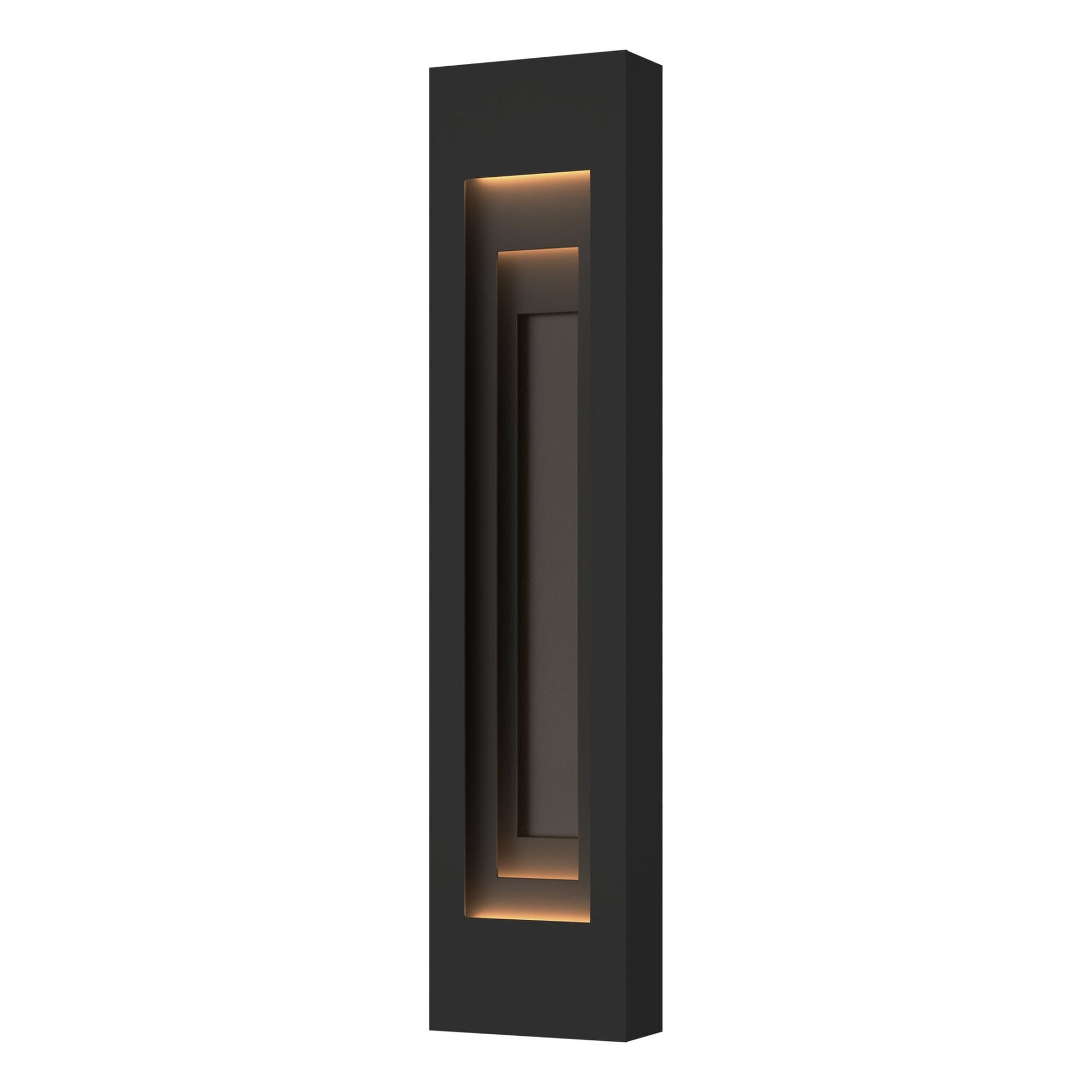 Procession Large Outdoor Sconce 2-Light Coastal Oil Rubbed Bronze Accent in Coastal Black