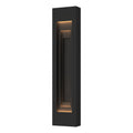 Procession Large Outdoor Sconce 2-Light Coastal Black Accent in Coastal Black