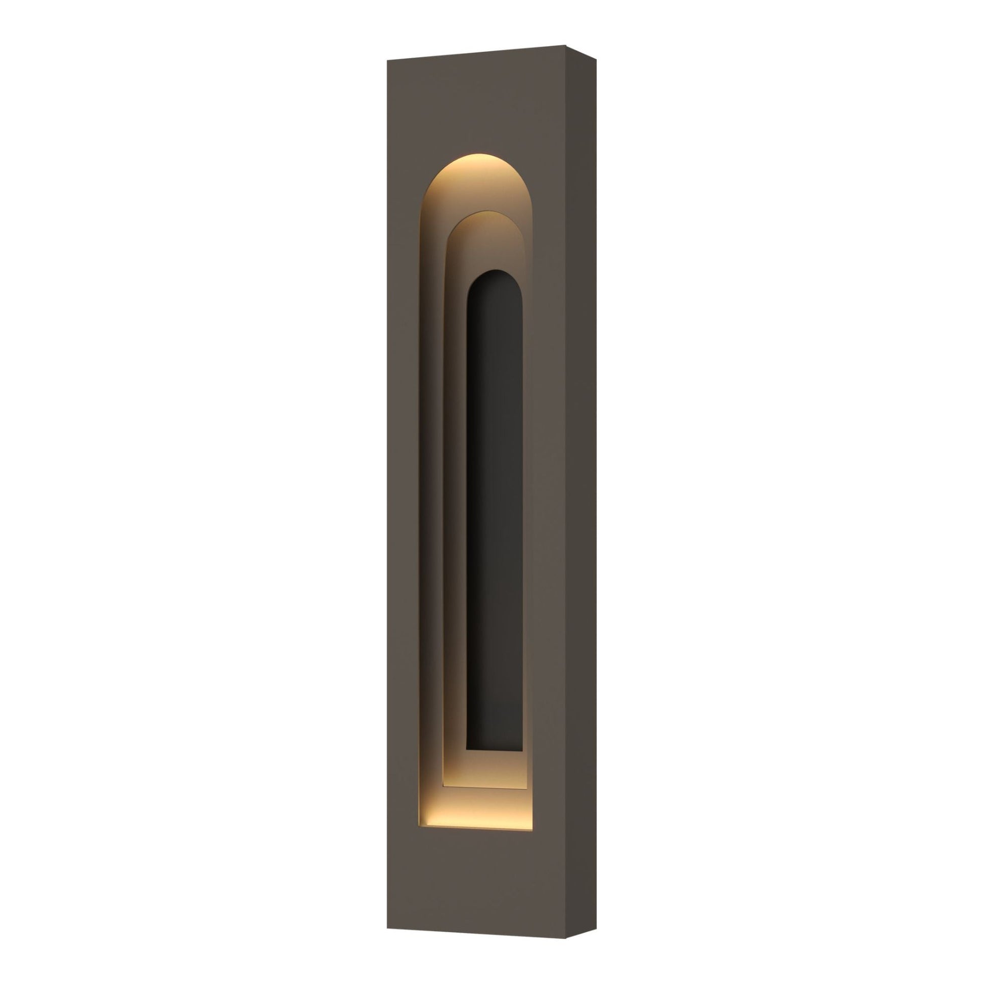 Procession Arch Large Outdoor Sconce 2-Light Coastal Black Accent in Coastal Dark Smoke