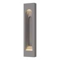 Procession Arch Large Outdoor Sconce 2-Light Coastal Burnished Steel Accent in Coastal Burnished Steel