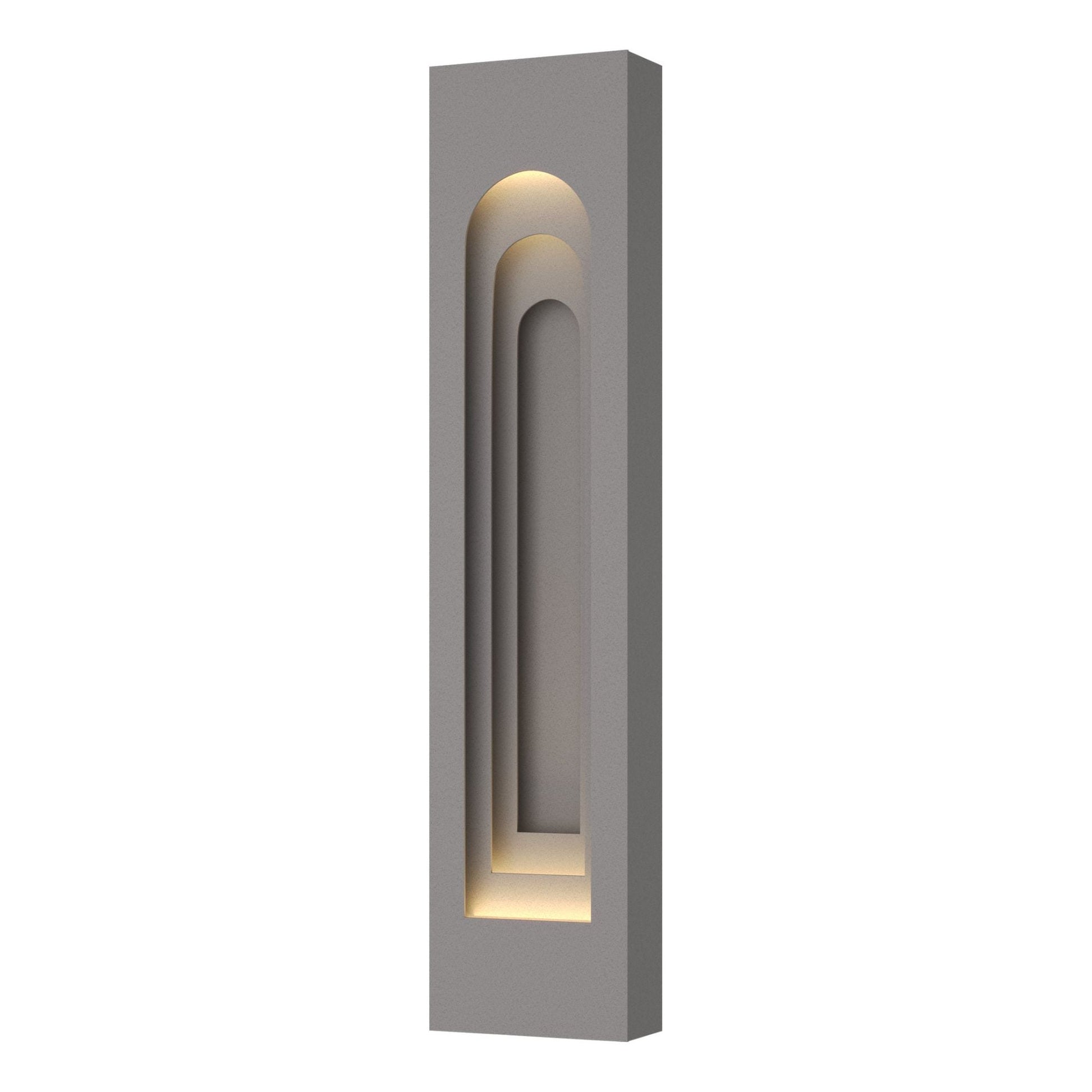 Procession Arch Large Outdoor Sconce 2-Light Coastal Burnished Steel Accent in Coastal Burnished Steel