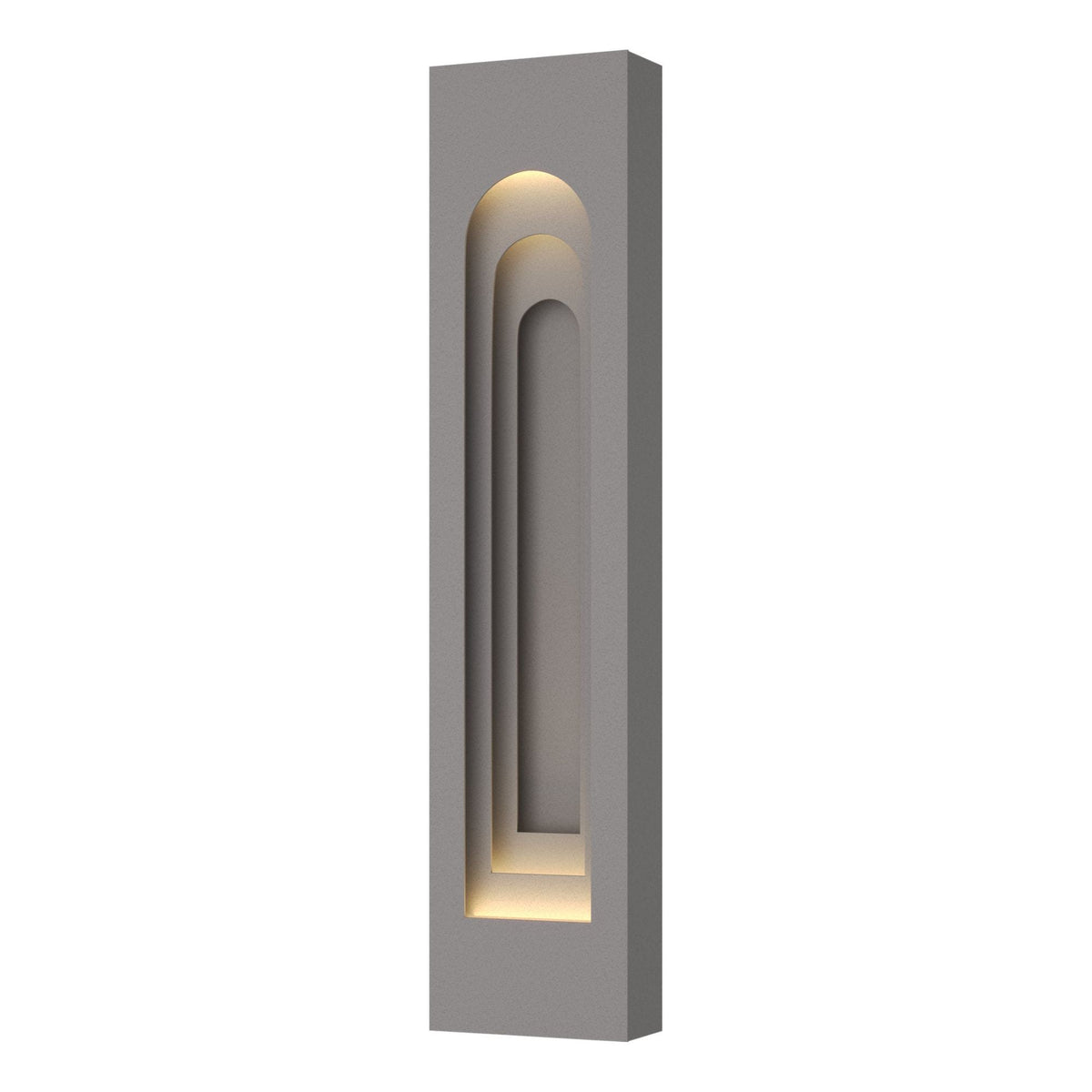 Procession Arch Large Outdoor Sconce 2-Light Coastal Burnished Steel Accent in Coastal Burnished Steel