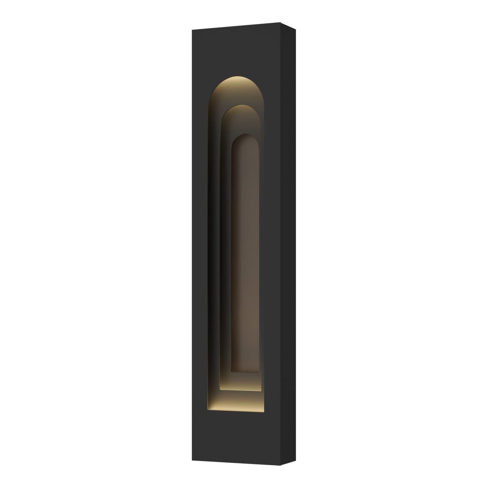 Procession Arch Large Outdoor Sconce 2-Light Coastal Dark Smoke Accent in Coastal Black