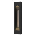 Procession Arch Large Outdoor Sconce 2-Light Coastal Burnished Steel Accent in Coastal Black