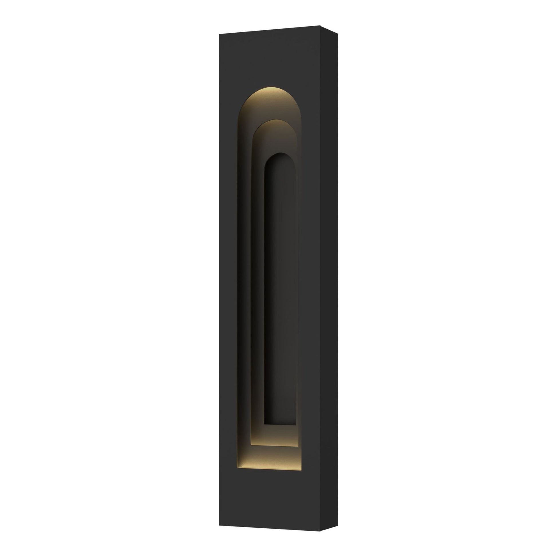 Procession Arch Large Outdoor Sconce 2-Light Coastal Black Accent in Coastal Black