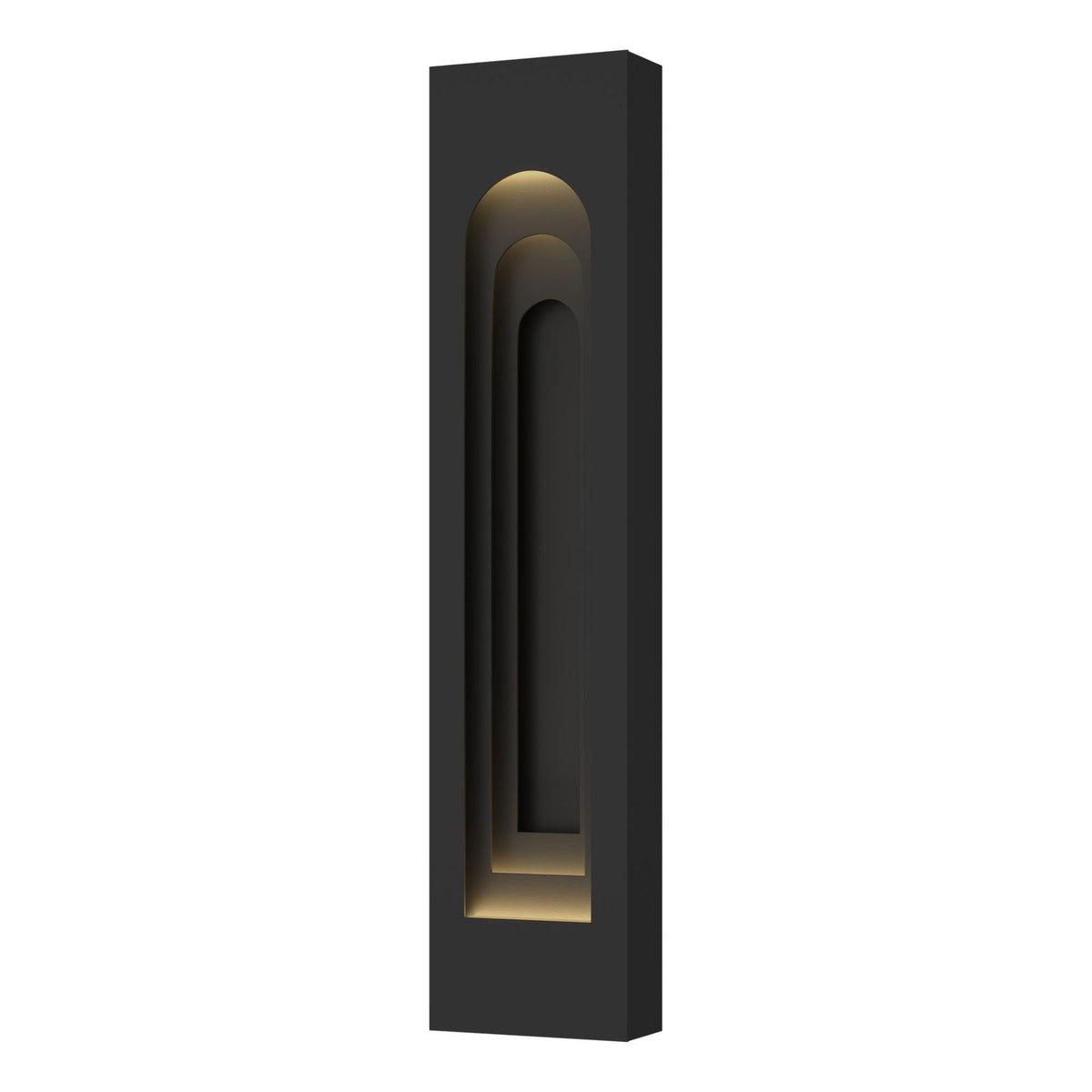 Procession Arch Large Outdoor Sconce 2-Light Coastal Black Accent in Coastal Black