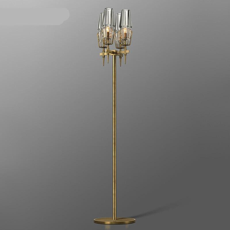 Chaillot Glass Brass FLoor Lamp Modern Wall Lamp