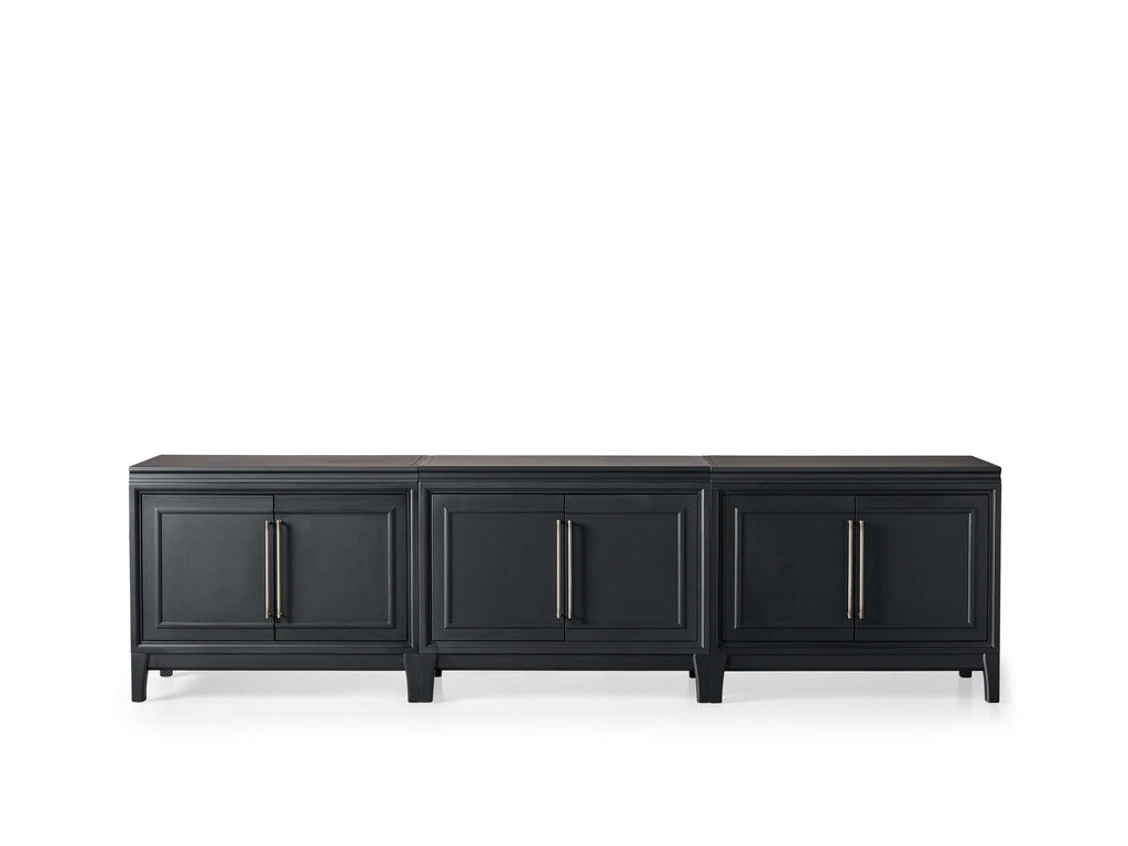 Rowan Media Console with Wood Doors