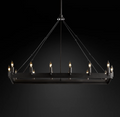 Camino Rectangular Candelsbra Chandelier For Living Room