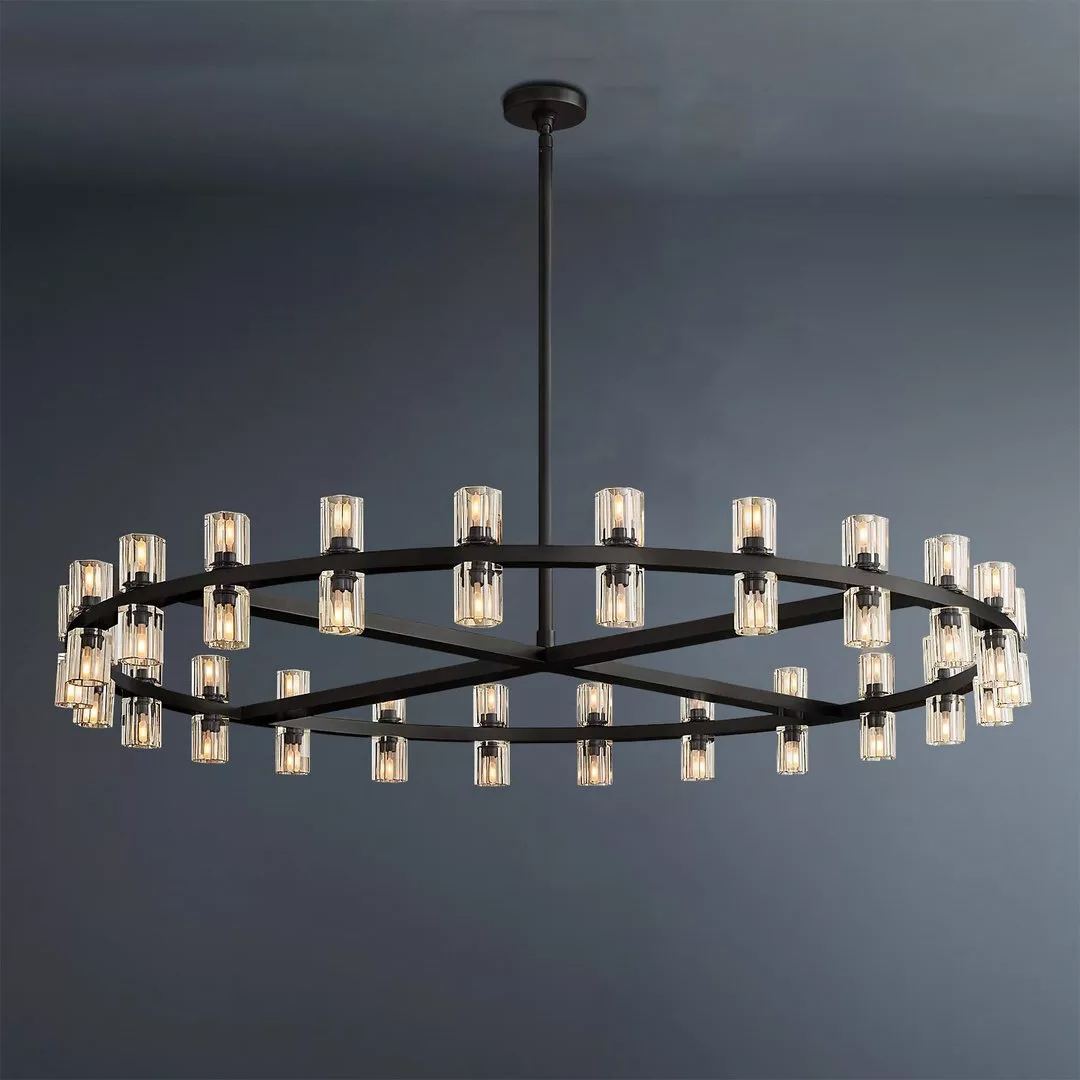 Arcachon Wine Cup Led Round Chandelier 48"