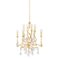 Aveline 8-Light Chandelier in Gold Leaf 22L x 22W x 27.25H