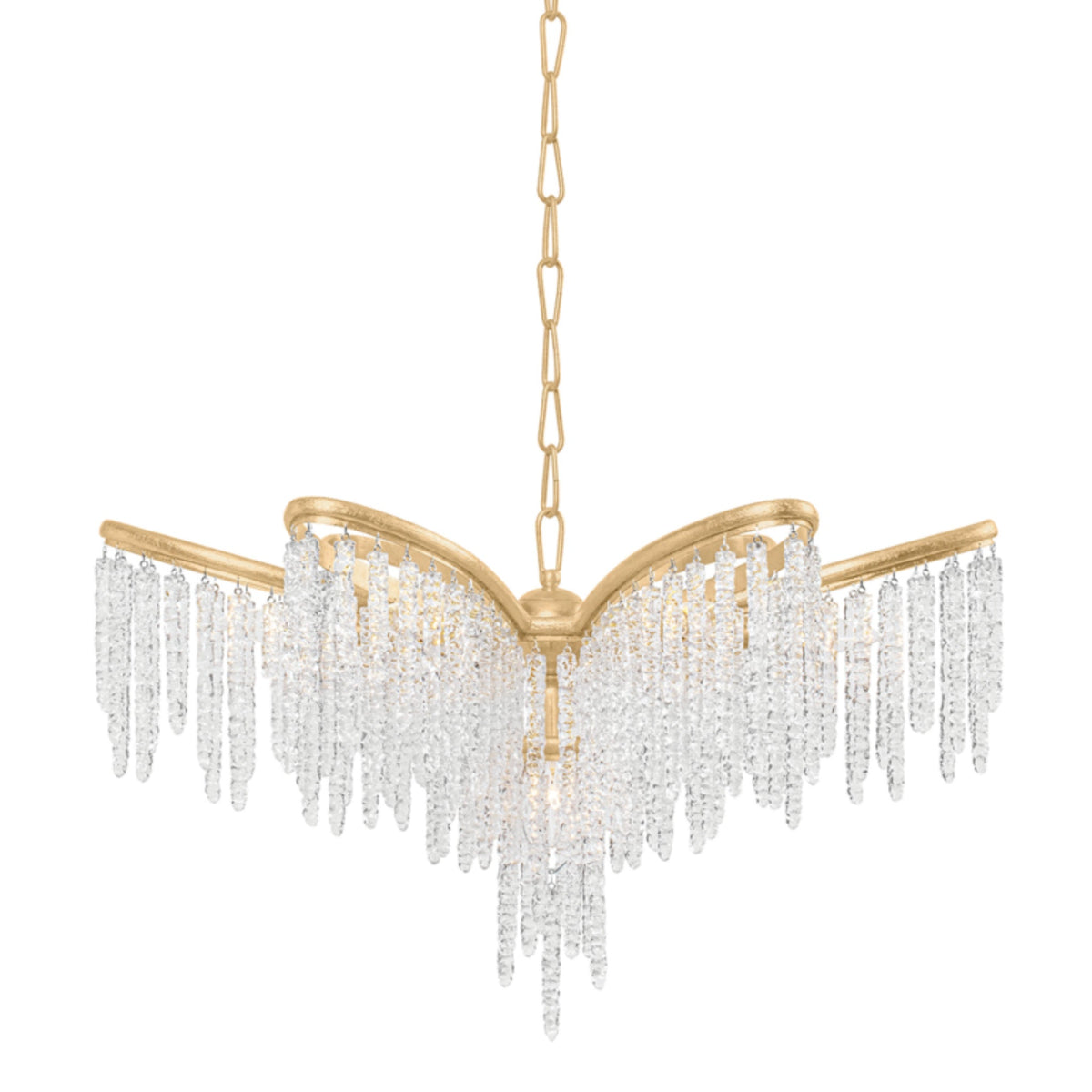 Pandora 5-Light Chandelier in Gold Leaf 22.25L x 22.25W x 18H