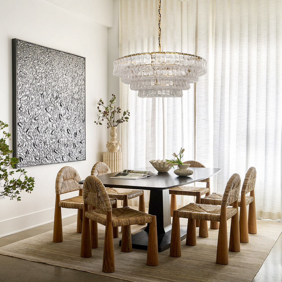 Gelida Round Chandelier 24"36"48"60"