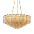 Watertown 9-Light Chandelier in Aged Brass 33L x 33W x 15.75H