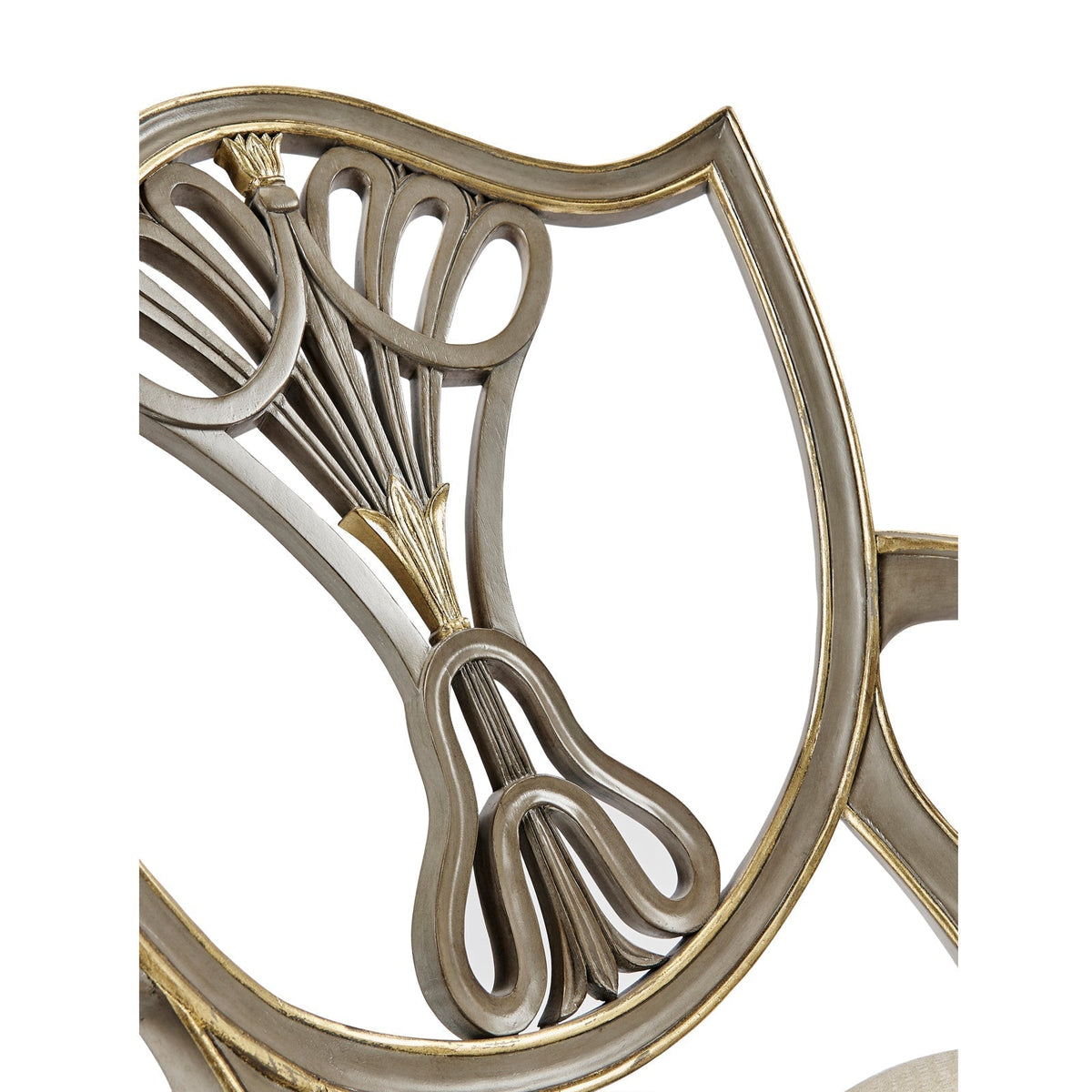 Jonathan Charles Buckingham Gilded Dining Armchair (495819-AC-PBG-F200) - Set of 2