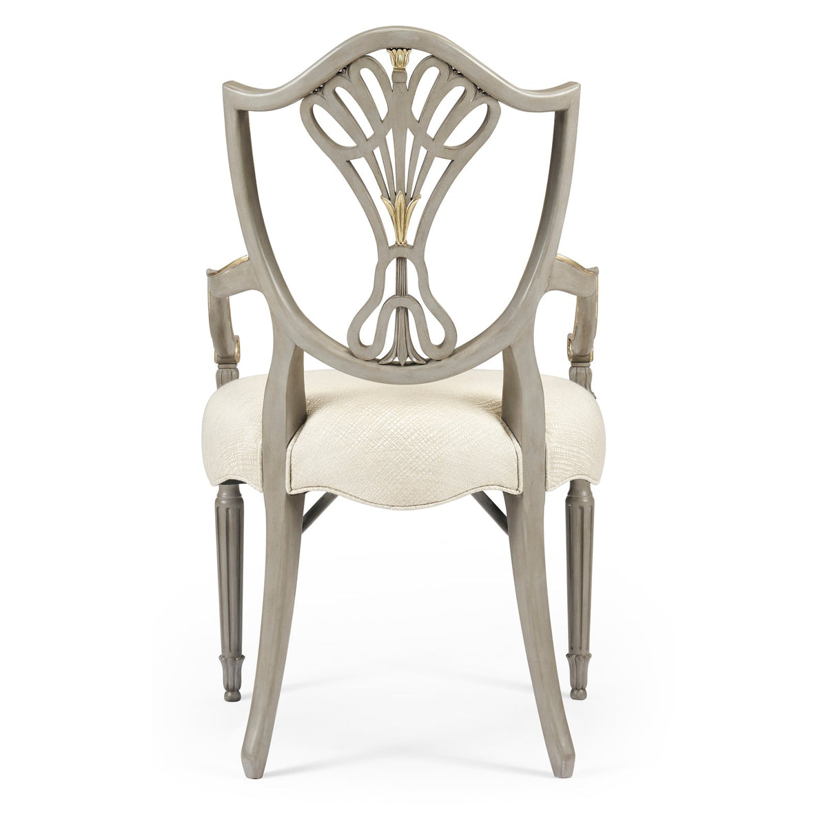 Jonathan Charles Buckingham Gilded Dining Armchair (495819-AC-PBG-F200) - Set of 2