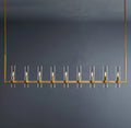 Ravelle Linear Glass Chandelier 71"