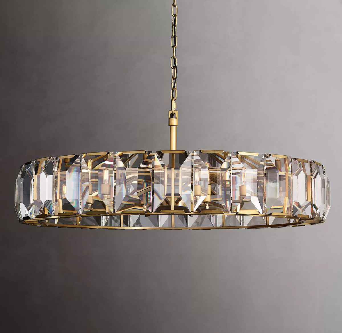 Harlow Crystal Round Chandelier 60"