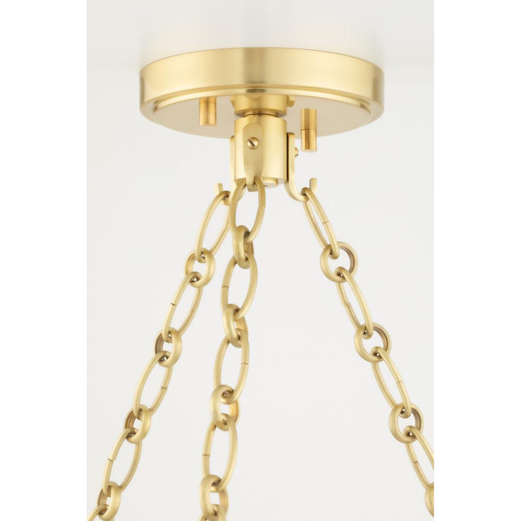 Gaines 4-Light Chandelier in Historic Nickel 22L x 22W x 5.75H