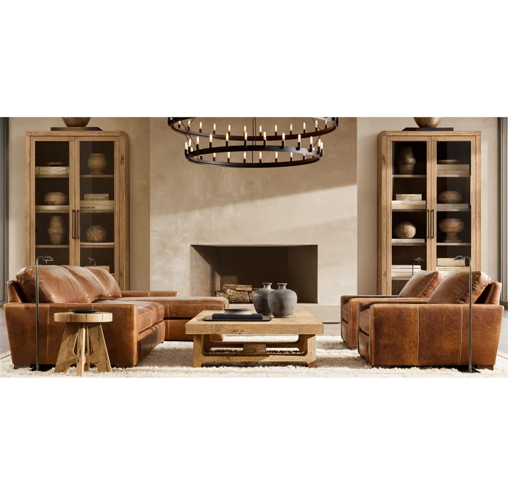 Camino Vintage Filamaent Two-Tier Chandelier 63" For Living Room